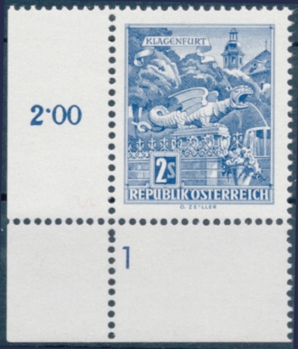 Briefmarke mit Symbolzahl(en)